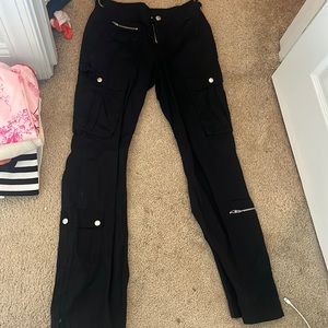 Black cargo pants